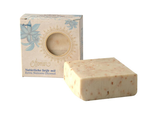 Exclusive olive oil soap - peeling with poppy seeds - by Ottoman 1881 - made in Turkey - no artificial fragrances or animal fats Ottoman - olive oil soap - peeling with poppy seeds - made in Turkey - no artificial fragrances or animal fats